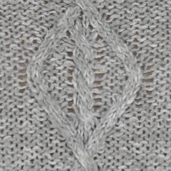 St. John's Bay Sweater Cable Knit Gray Classic Grey Crew Neck Winter Marled MED - Picture 3 of 13